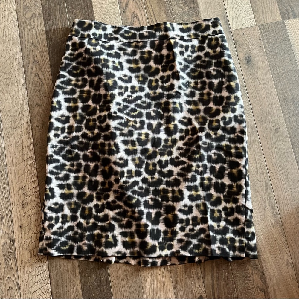 Fun Animal Print Ann Taylor Pencil Skirt